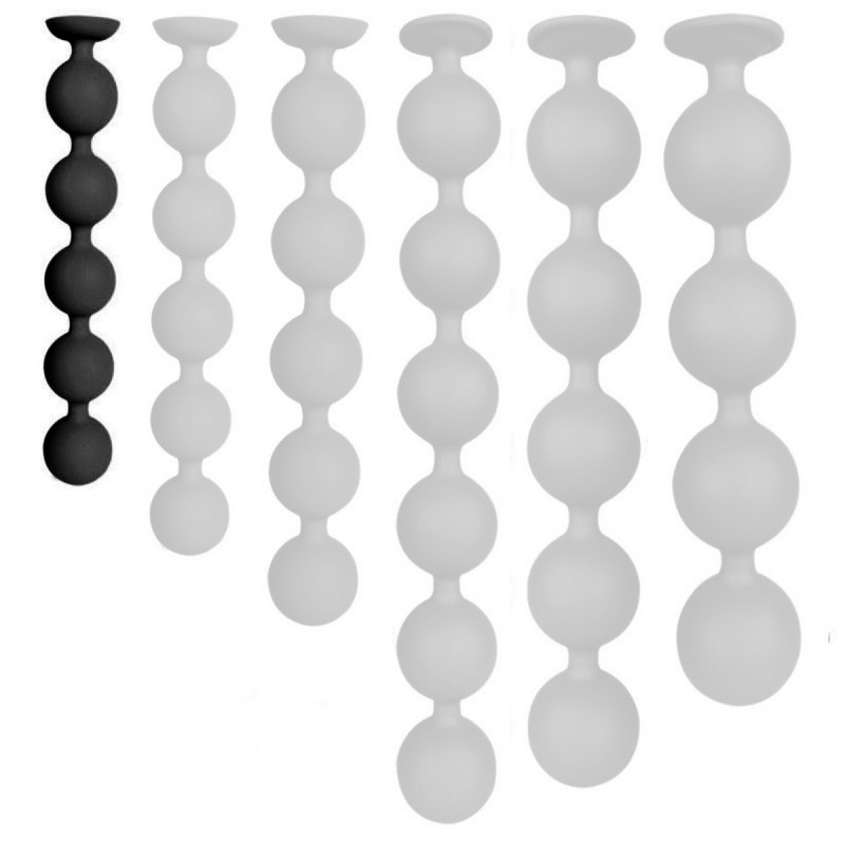 boules bulby butt 25 x 4 cm noires