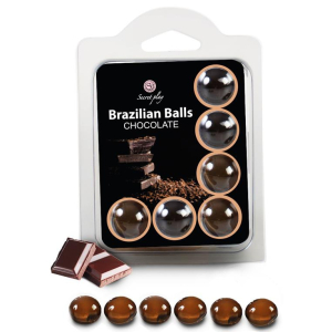 boules de massage brazilian balls chocolat x6