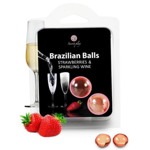 boules de massage brazilian balls vin de fraise petillant
