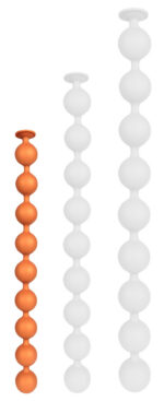 boules nocty s 45 x 36 cm orange