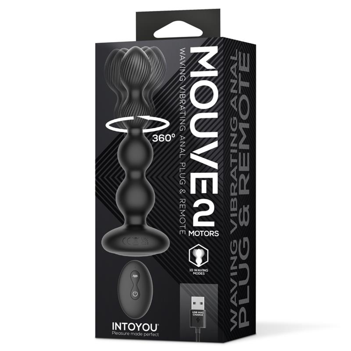 boules vibrantes mouve 15 x 35cm 1