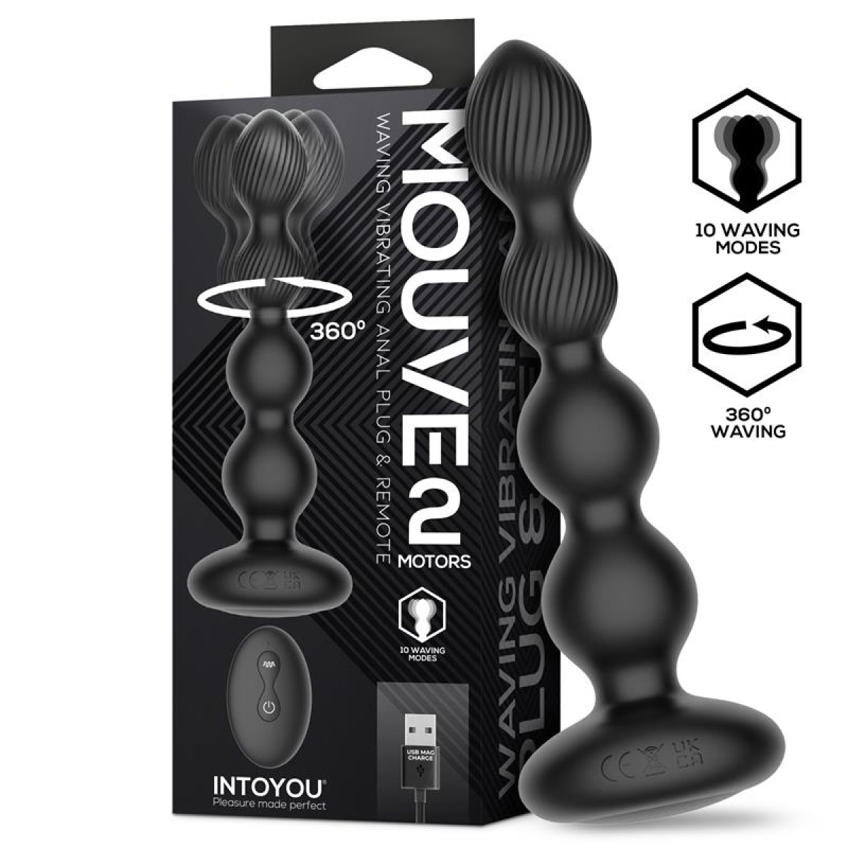 boules vibrantes mouve 15 x 35cm 2