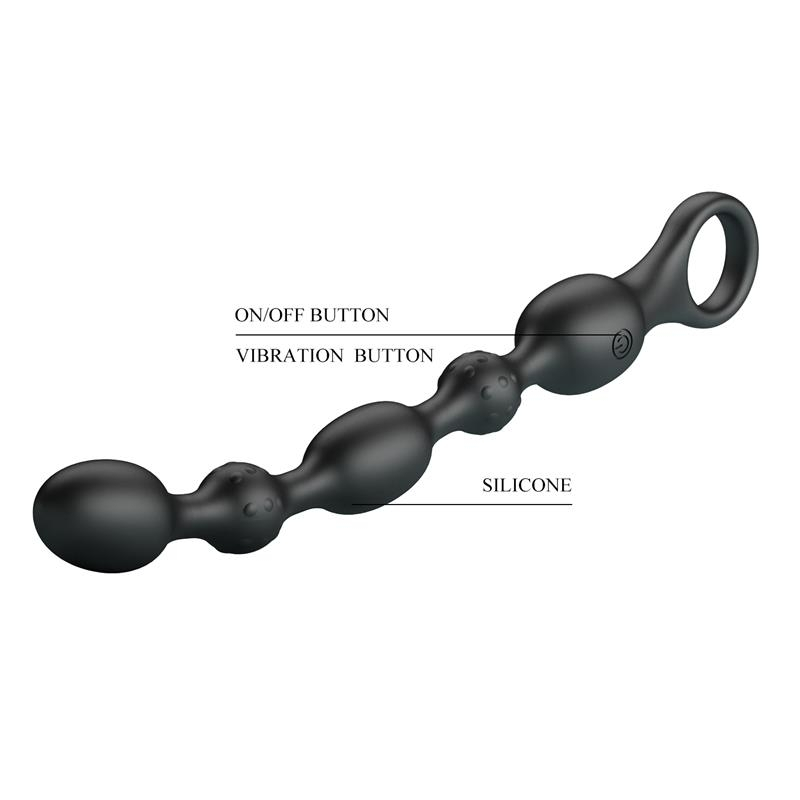 boules vibrantes van pretty love 16 x 23 cm noires 6