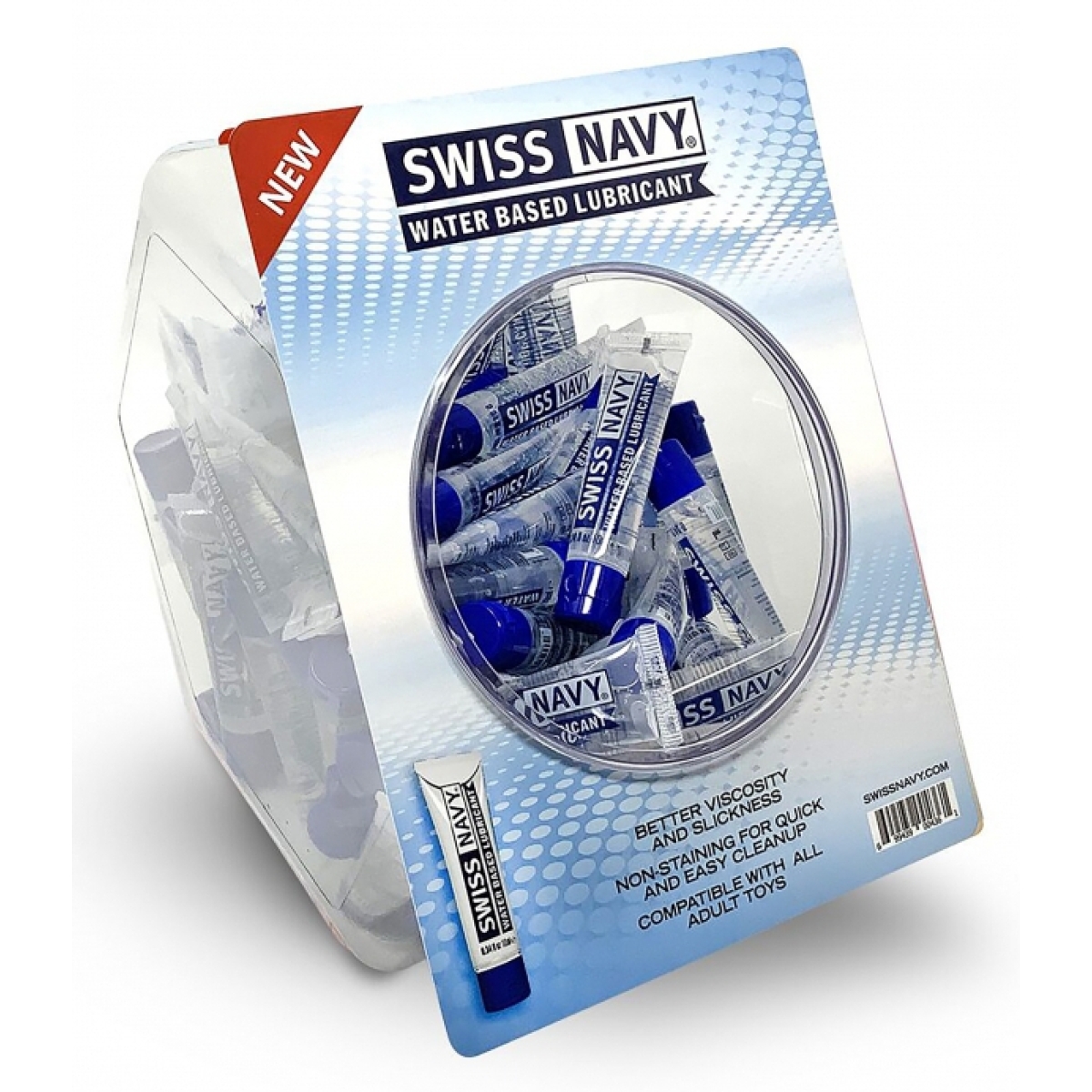 bowl a dosettes de lubrifiant swiss navy 10ml x 50