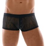 boxer avec boutons tunio noir