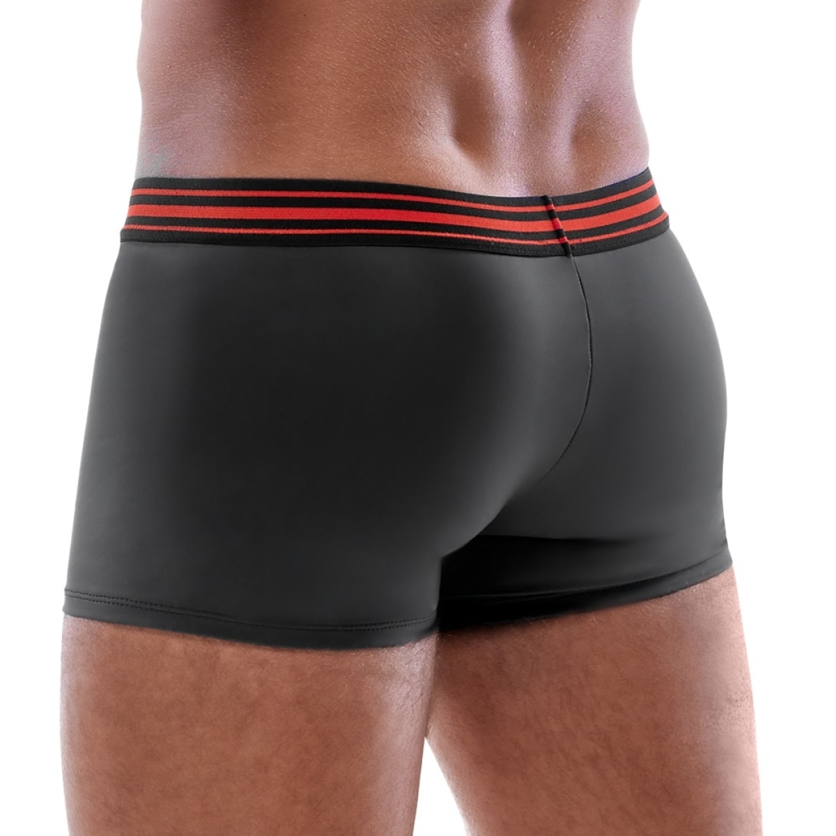 boxer avec zip tillio noir rouge 1