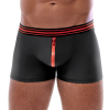 boxer avec zip tillio noir rouge