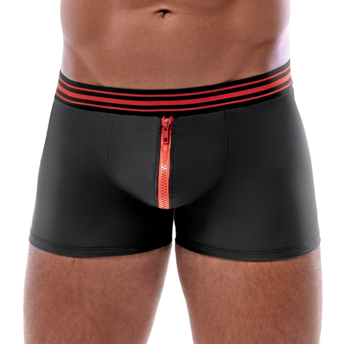 boxer avec zip tillio noir rouge