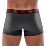boxer avec zip tillio noir rouge 2