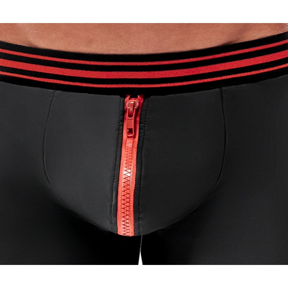boxer avec zip tillio noir rouge 3