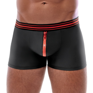 boxer avec zip tillio noir rouge