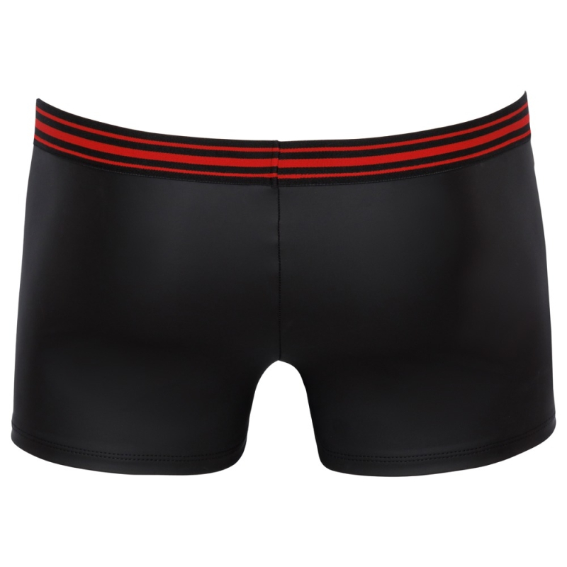 boxer avec zip tillio noir rouge 5