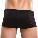 boxer court avec zip ring short noir 1