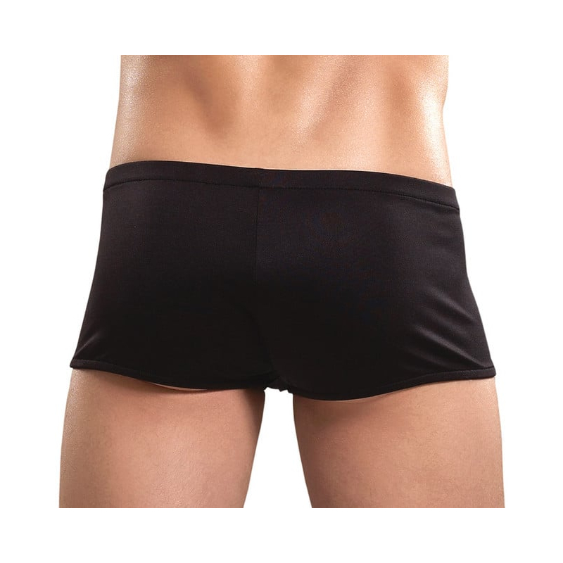 boxer court avec zip ring short noir 1