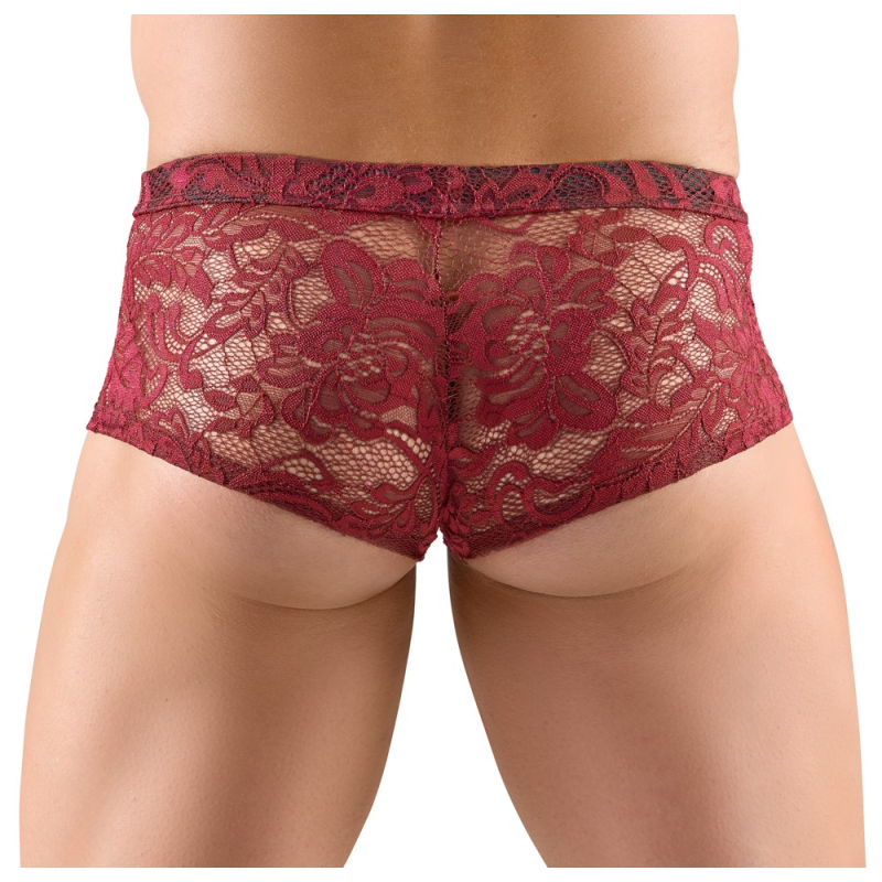 boxer dentelle flino bordeaux 1