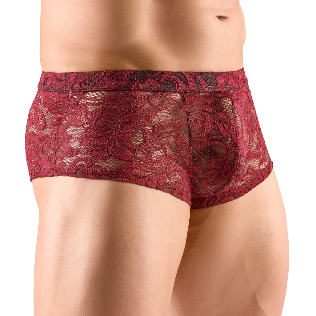 boxer dentelle flino bordeaux 3