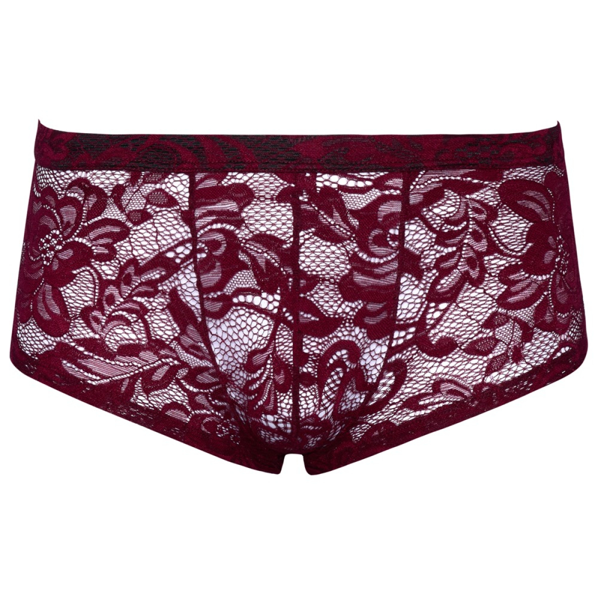 boxer dentelle flino bordeaux 4