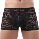boxer en dentelle joao noir