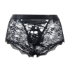boxer ouvert en dentelle lacien noire 1