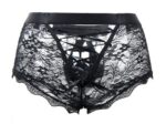 boxer ouvert en dentelle lacien noire 1