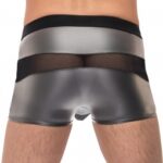 boxer sexy iron clad noir argente 1