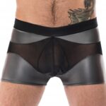 boxer sexy iron clad noir argente