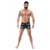 boxer sexy iron clad noir argente 3