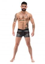 boxer sexy iron clad noir argente 3