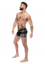 boxer sexy iron clad noir argente 4