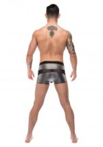 boxer sexy iron clad noir argente 5