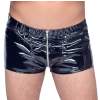boxer short vinyl zip noir