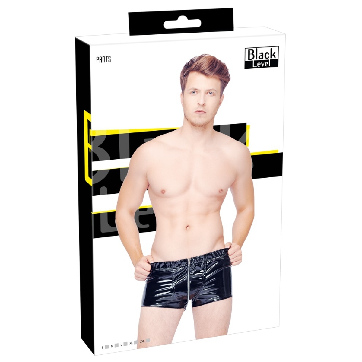 boxer short vinyl zip noir 3