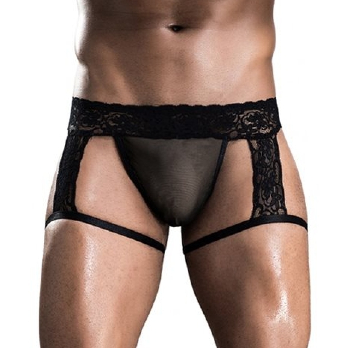 boxer string sexy dentelle noir