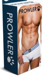 boxer trunk prowler blanc bleu 4