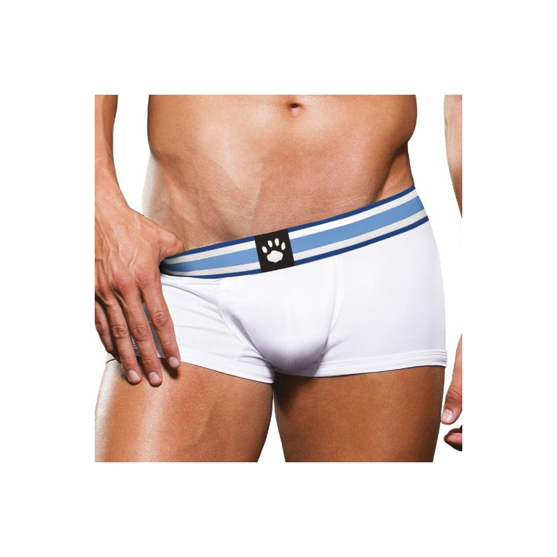 boxer trunk prowler blanc bleu