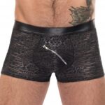 boxer zip pouch noir