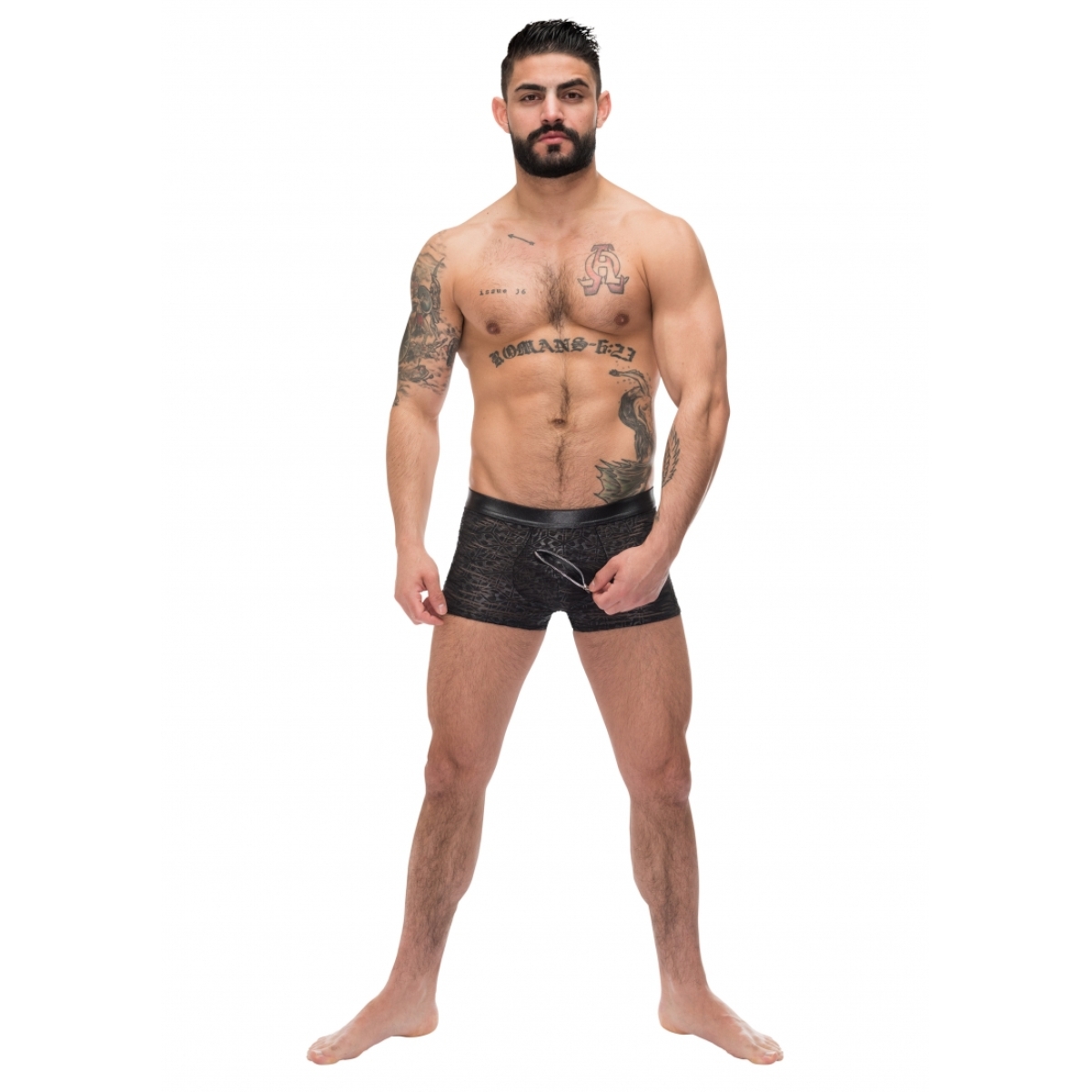 boxer zip pouch noir 5