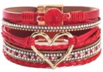 bracelet heart shape rouge 2