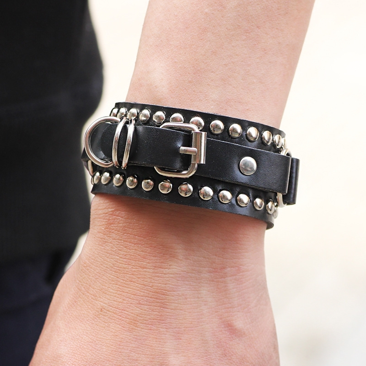 bracelet pearly dark noir 1