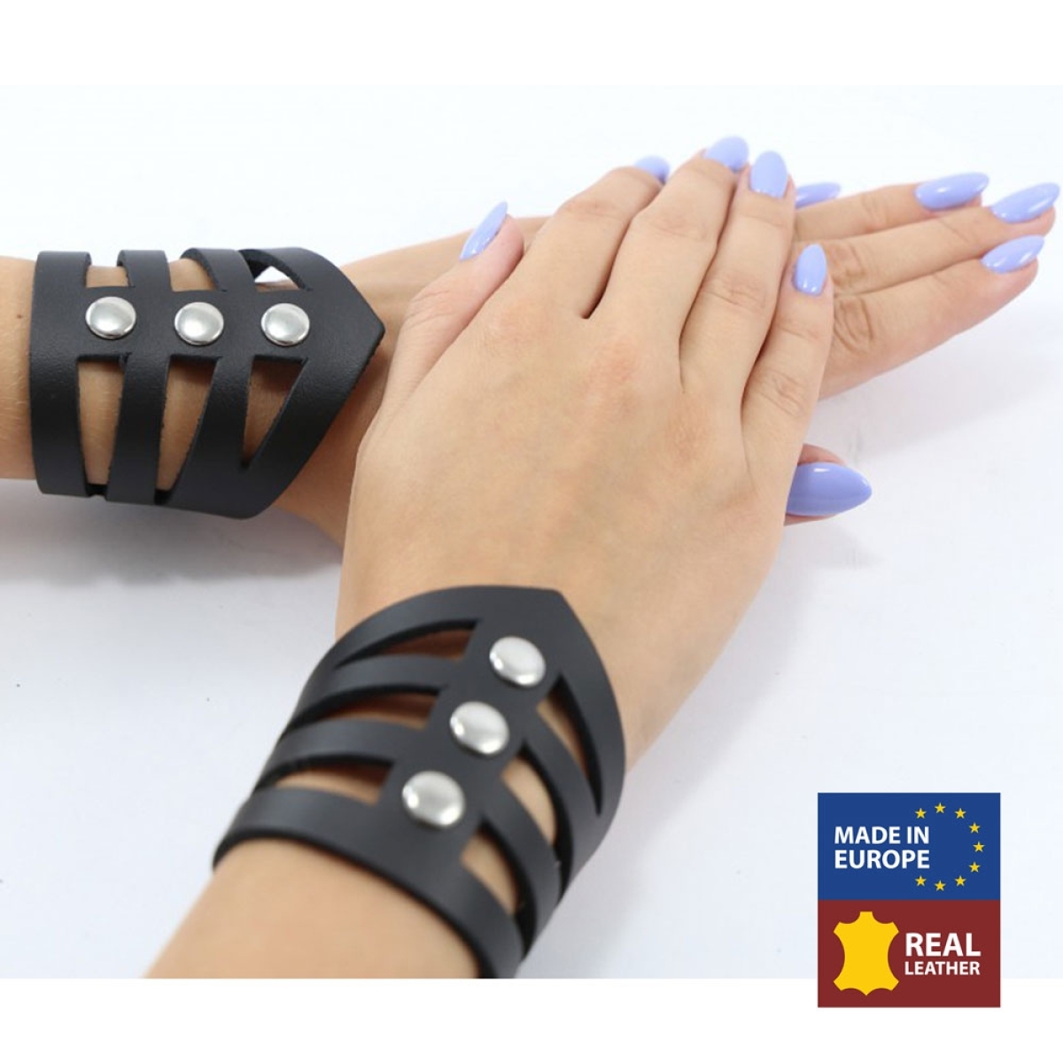 bracelets en cuir xena pointe