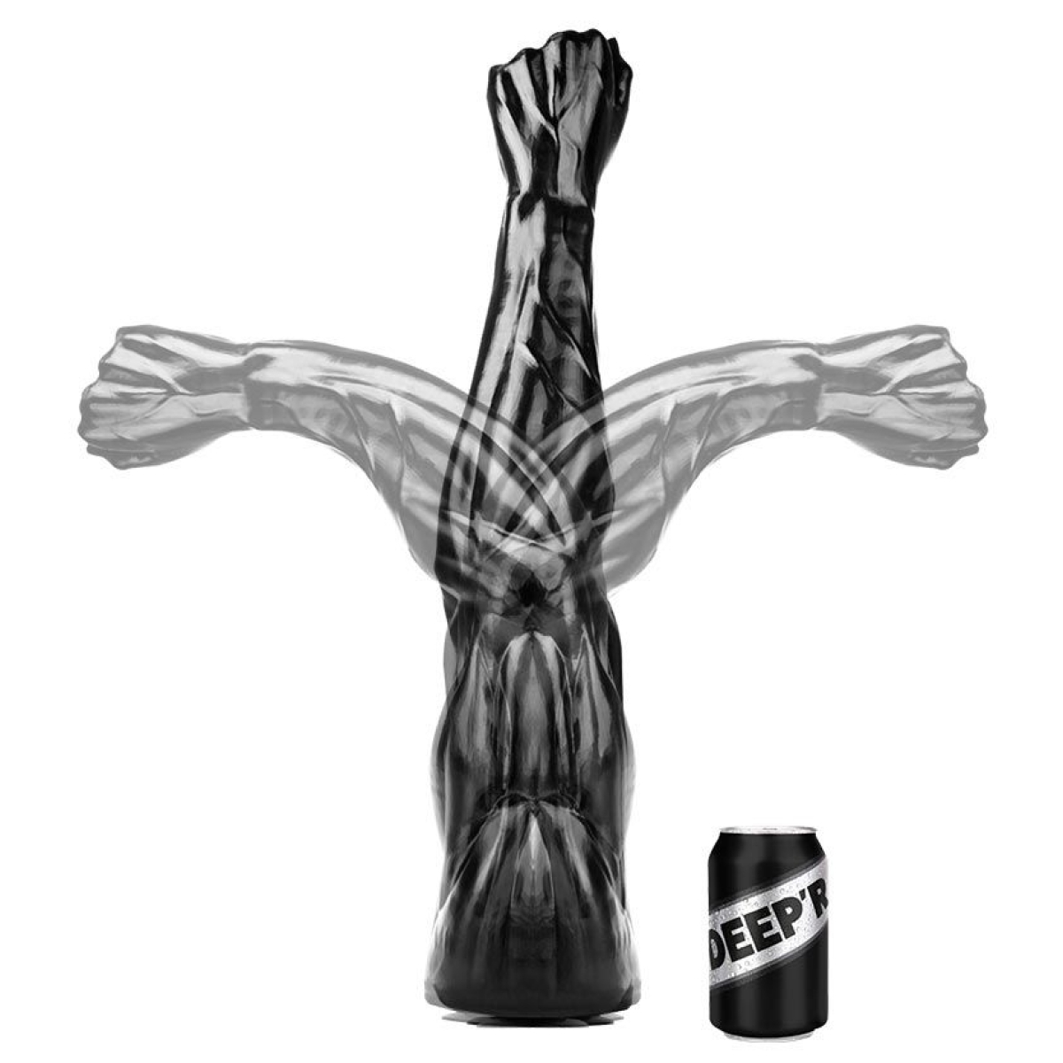 bras a fist deepr mega power fist 68 x 13 cm noir