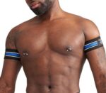 brassards biceps urban club bleu x2