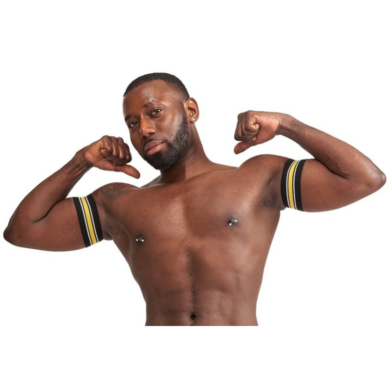 brassards biceps urban club jaune x2 2