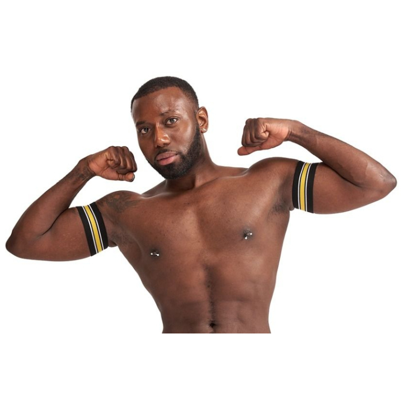 brassards biceps urban club jaune x2 4