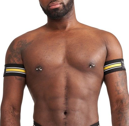 brassards biceps urban club jaune x2