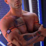 brassards circuit breaker orange neon x2