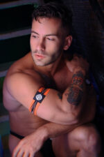 brassards circuit breaker orange neon x2 2