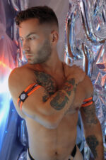 brassards circuit breaker orange neon x2 5