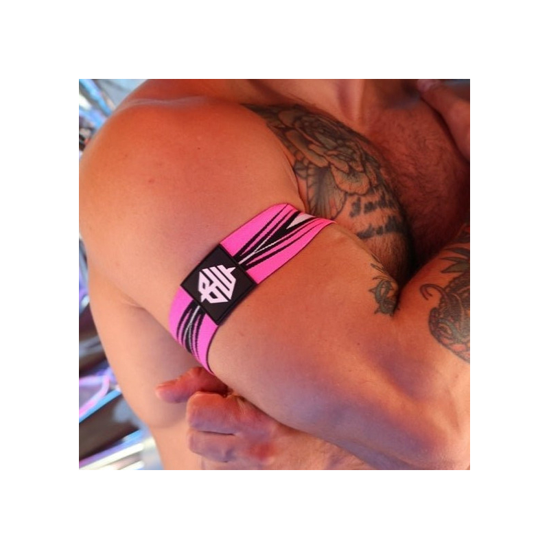 brassards circuit breaker rose neon x2 1