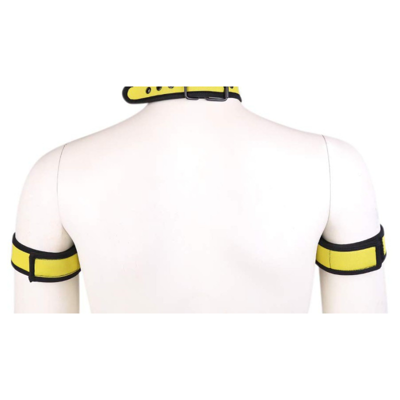 brassards puppy neoprene jaune 2